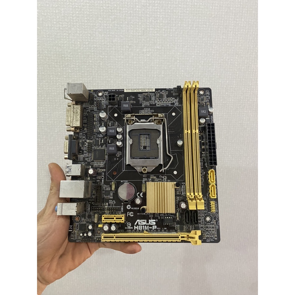 Main Asus H81M-K,P ( FREESHIP +TẶNG FE+KEO TẢN NHIỆT+PIN CMOS).Main chính hãng bóc máy văn phòng,Main socket 115o