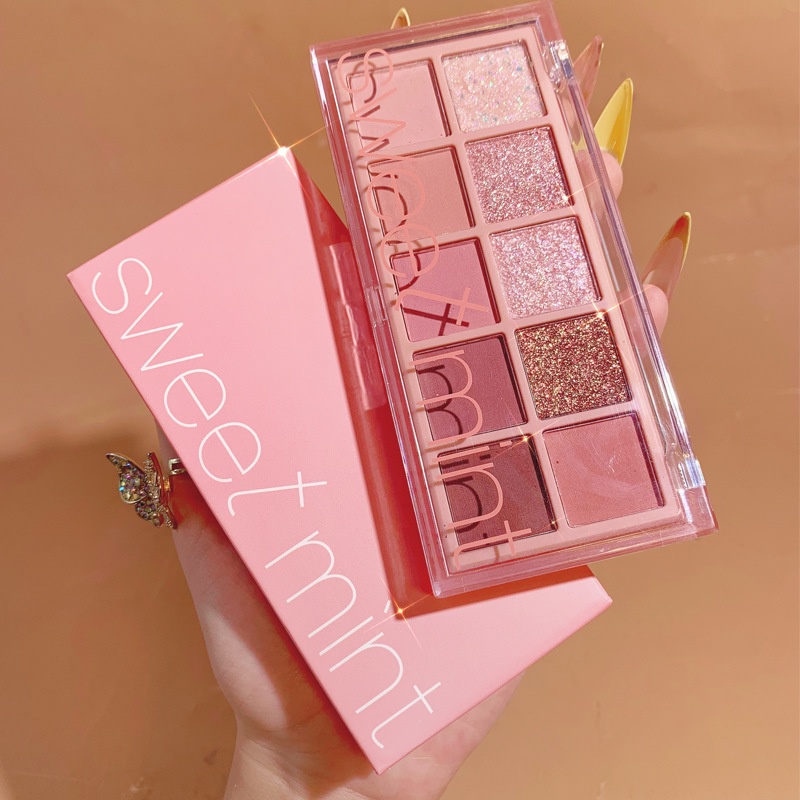 BẢNG PHẤN MẮT 10 Ô NHŨ LÌ SWEET MINT