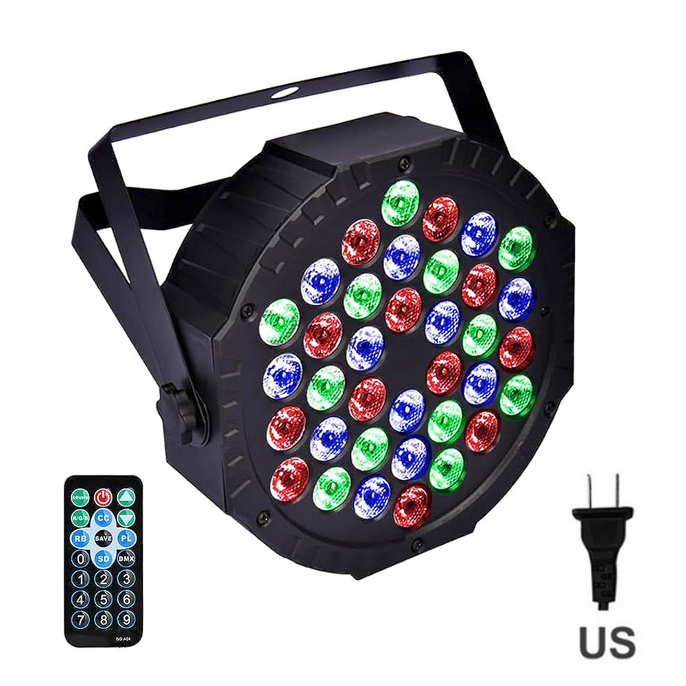 Zir mall led up lighting 36x1w rgb stage light sound activated dmx lighting dj par can lights with for birthday party wedding bar club