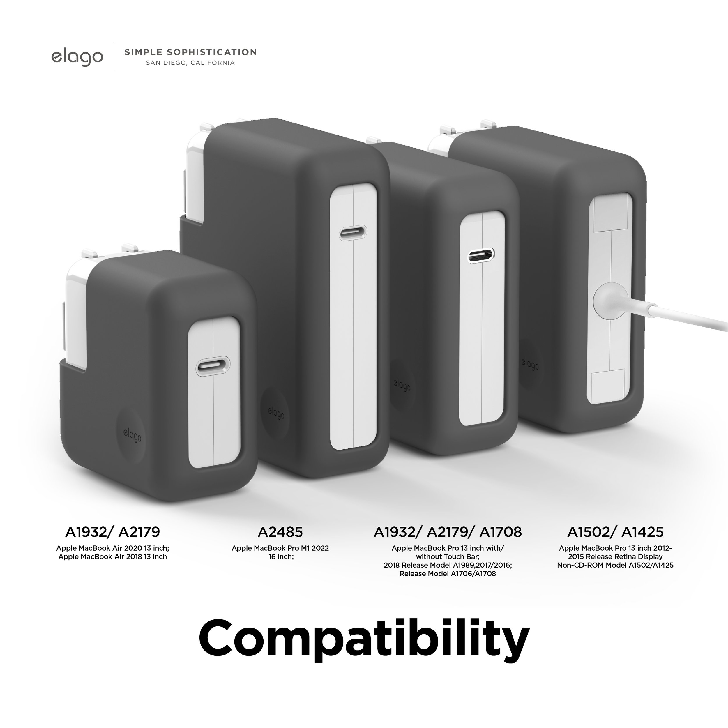 elago MacBook Charger Cover Compatible with MacBook (A2485) 140W