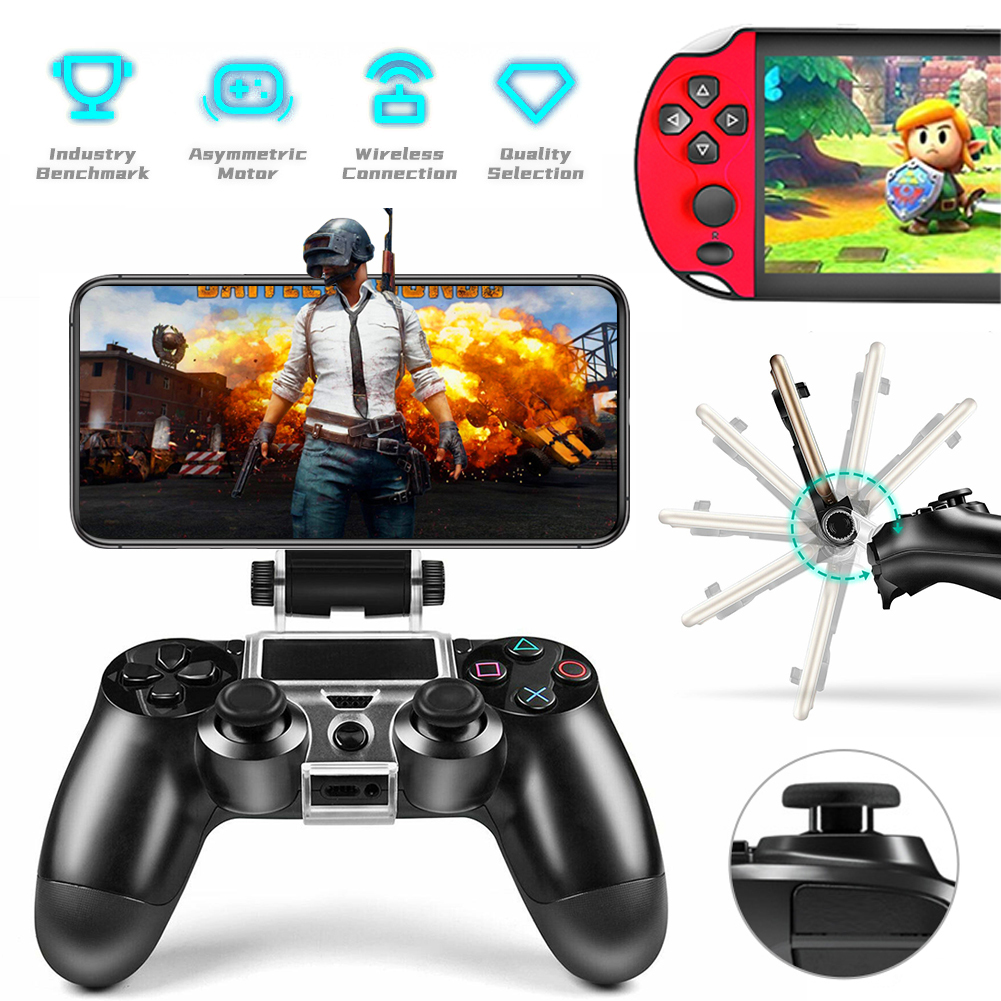 【Ready Stock】PS Giá Đỡ Kẹp Điện Thoại Thông Minh 4 Di Động Bộ Điều Khiển Chơi Game PS4 Slim Pro 4 Với USB