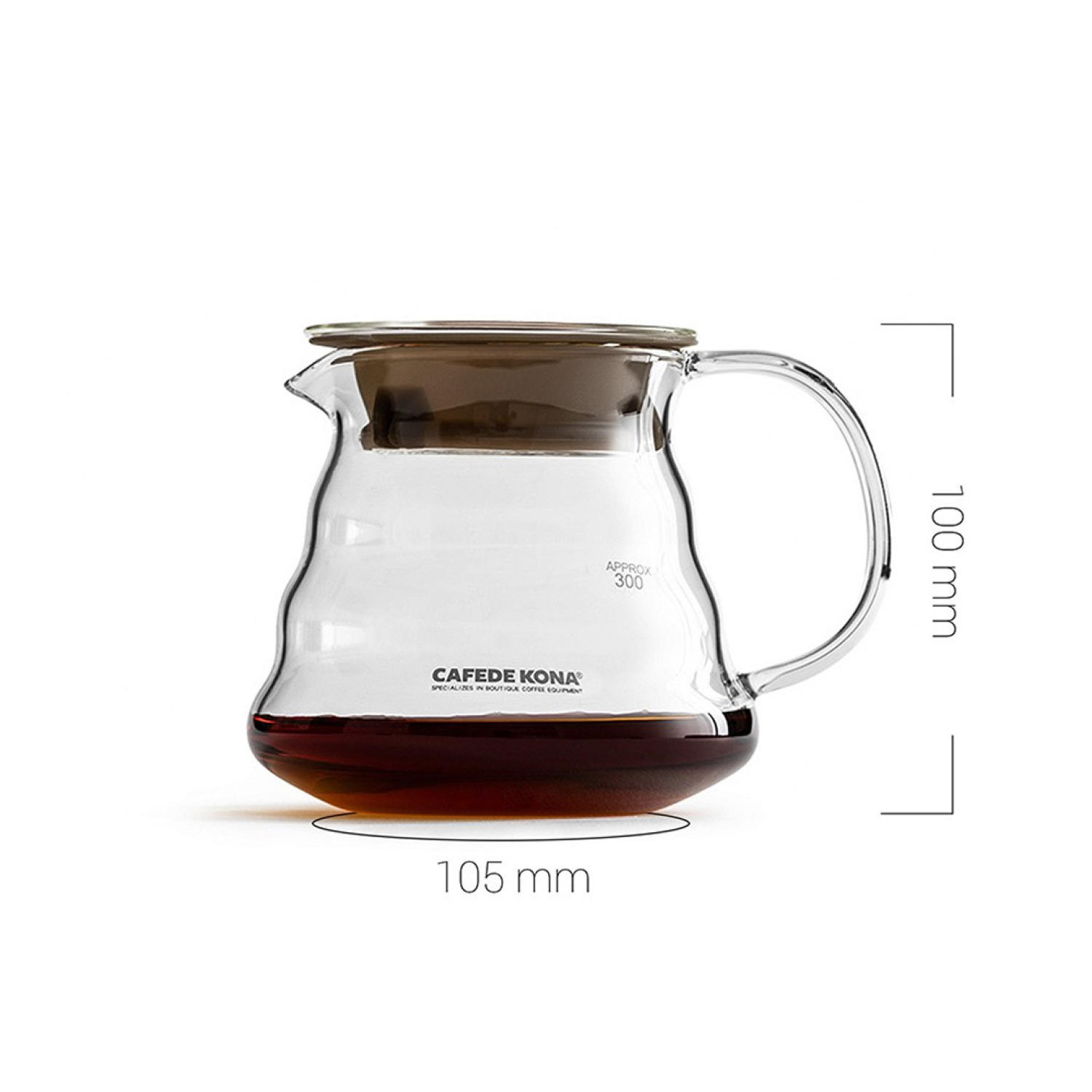 Bình thuỷ tinh đựng cà phê Cafede Kona 300ml & 600ml
