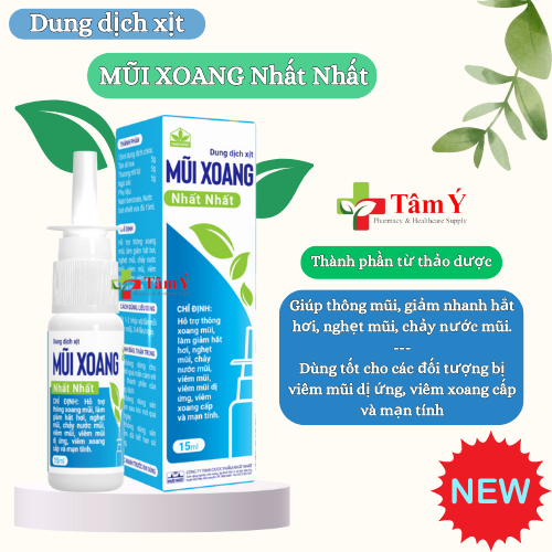 Dung dịch xịt mũi Xoang Nhất Nhất hỗ trợ thông xoang, viêm mũi
