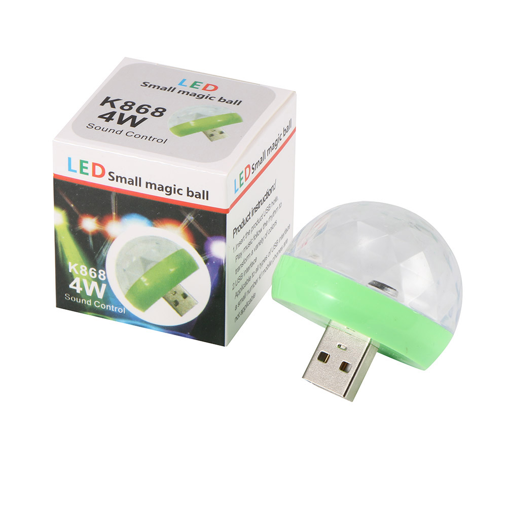 Đèn led vũ trường 7 màu cổng USB