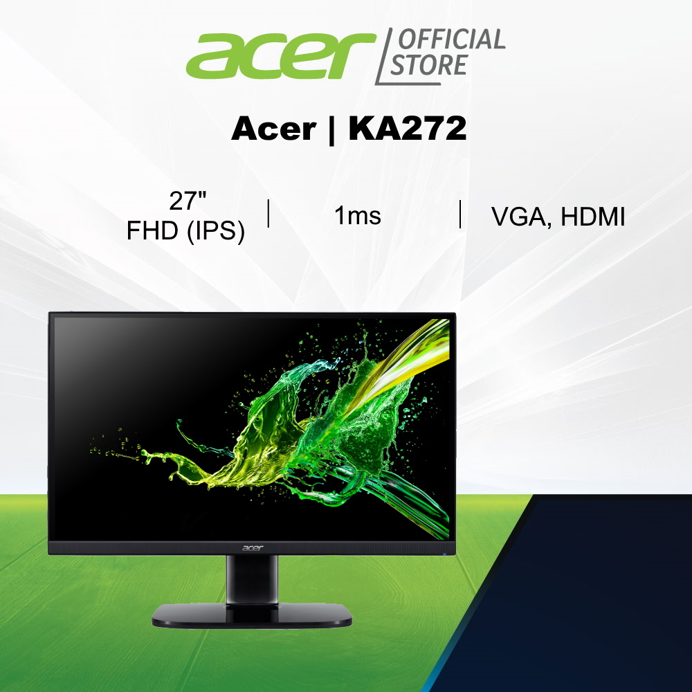 Acer KA272 FHD Monitor with 1 Response Time | Lazada Singapore