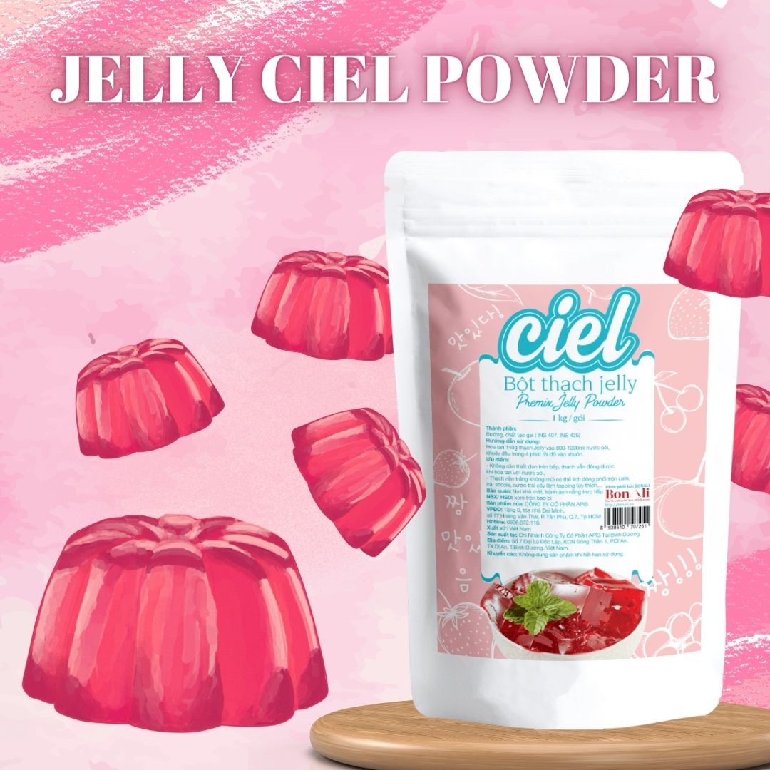 Bột thạch jelly Ciel gói 140G/1KG