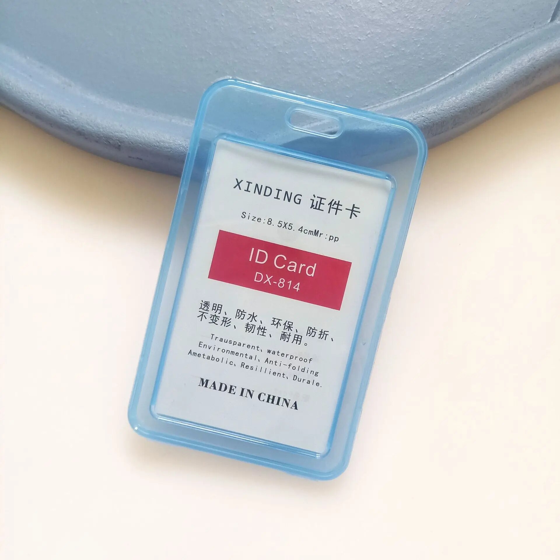 Work ID Badge Card Holder Nurse Badge Employee Campus Shuttle Double-sided Transparent Waterproof Plastic Card Holder