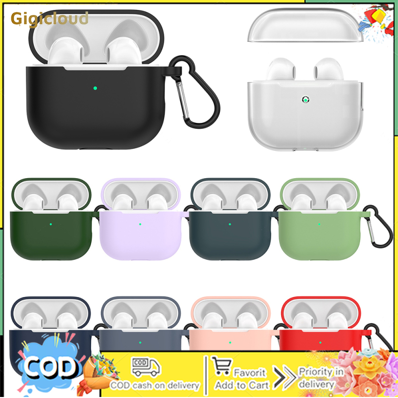Silicone Cover Case Compatible For Airpods Pro 2 Bluetooth-compatible Headset (with Lanyard Carabiner)