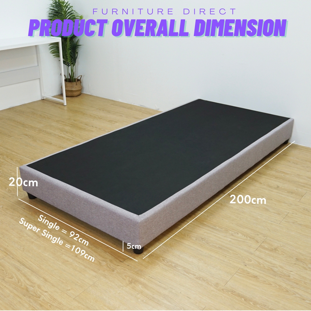 Furniture Direct OWEN 6 inches Single and Super Single Size Divan Bed