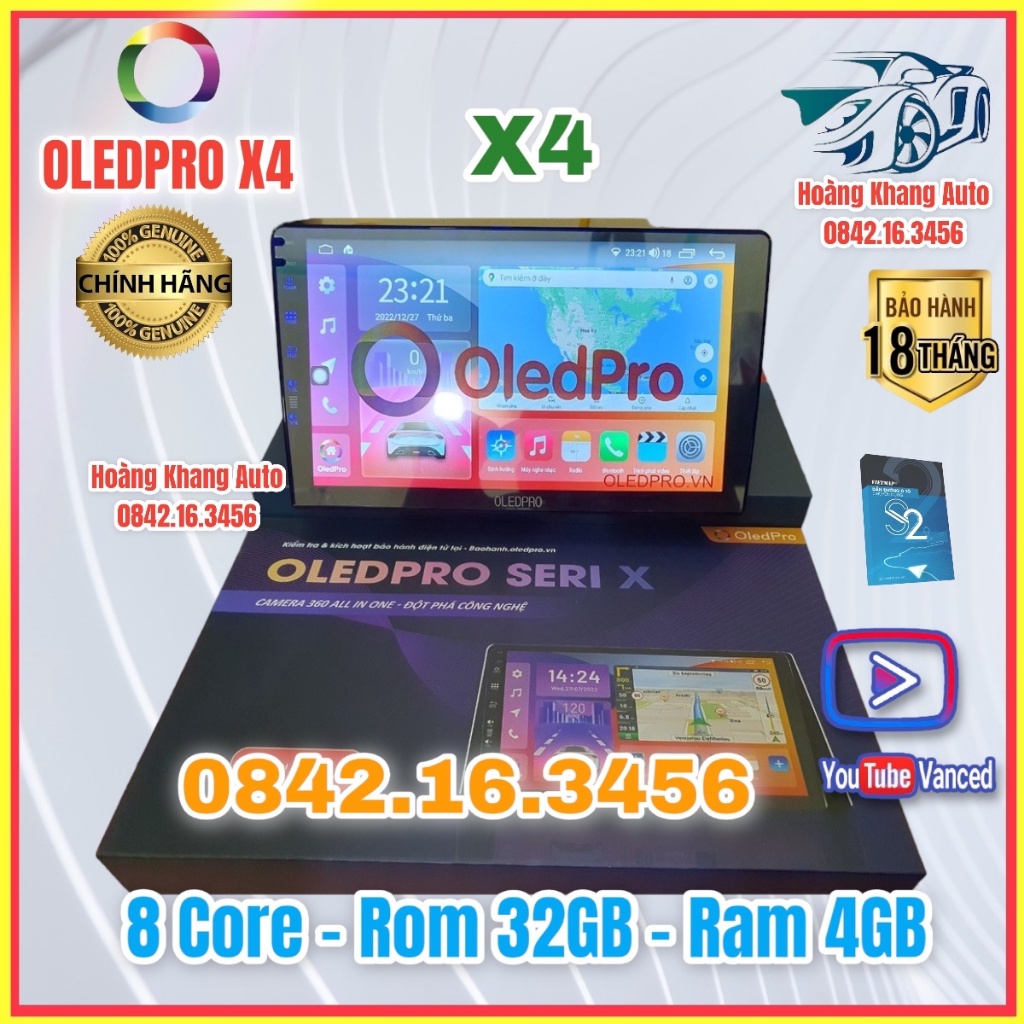 Màn hình OLEDPRO X4 Ram 4GB - Rom 32GB - 8 Core mẫu mới 2023   -