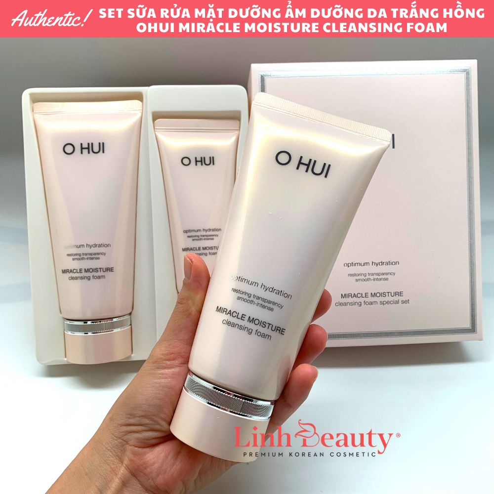 [DATE 2025] Sữa Rửa Mặt Ohui Hồng Giúp Da Sáng Hồng Căng Mịn Tự Nhiên Ohui Miracle Moisture Cleansing Foam