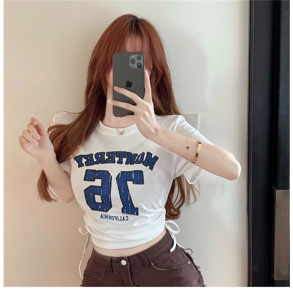 [FREESHIP + VOUCHER] Áo kiểu dây rút 76