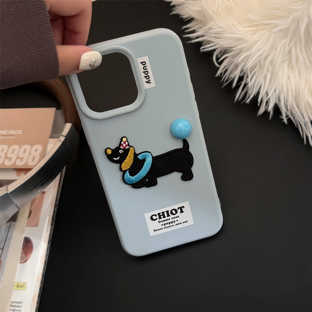 Sroof%20%20Case%20For%20iPhone%2012%2013%2014%2015%2016%20Pro%20Max%20New%20Silicone%20Niche%20Premium%20Feeling%20Four%20Color%20Bean%20Dog%20Embroidery%20Patch%20Phone%20Case%20Back%20Cover%20-%20Image%209