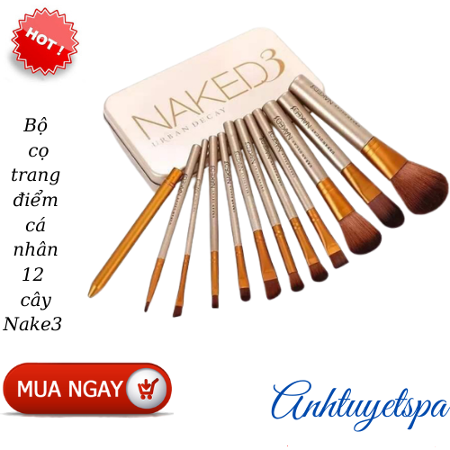 Bộ cọ trang điểm cá nhân 12 cây Nake3