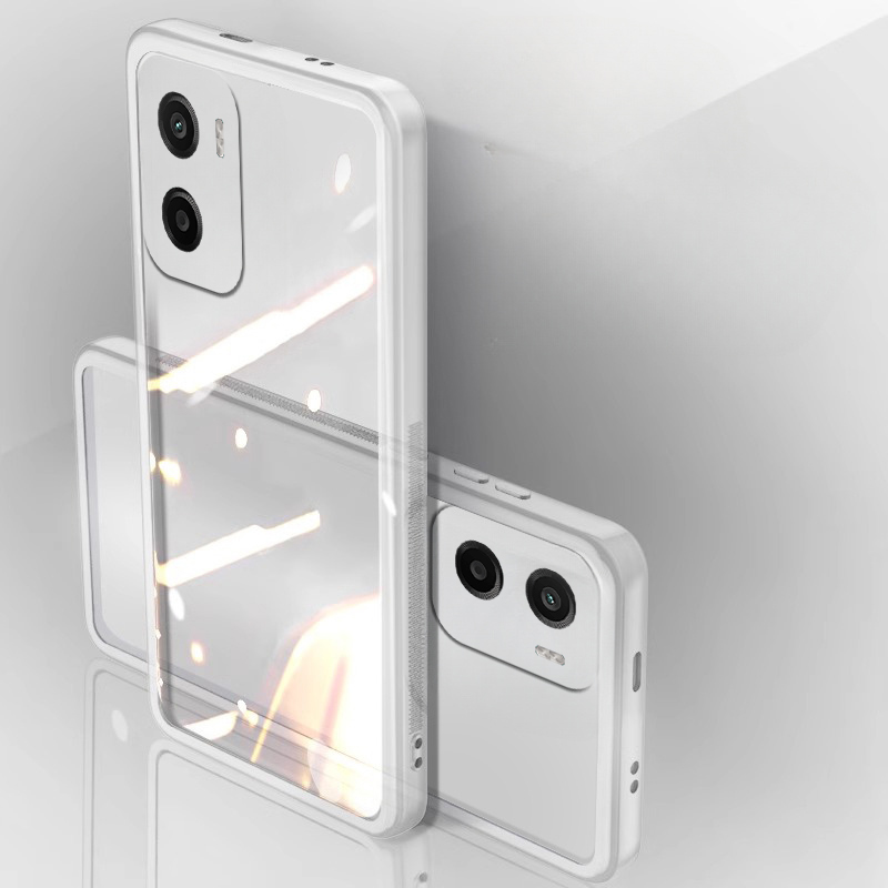 New Phone case Moto G06 Power Back cover Camera Protection Semi Transparent Soft Silicone Shockproof with Lens Protector Films For Motorola G06 Power case.