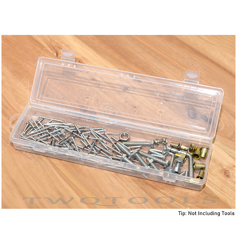 24 Grid Organizer Box Clear Plastic Container with Dividers