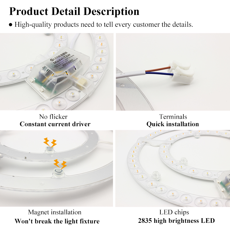 Led Panel 220V Ceiling Replacement Led Module 72W Circle Panel Board ...