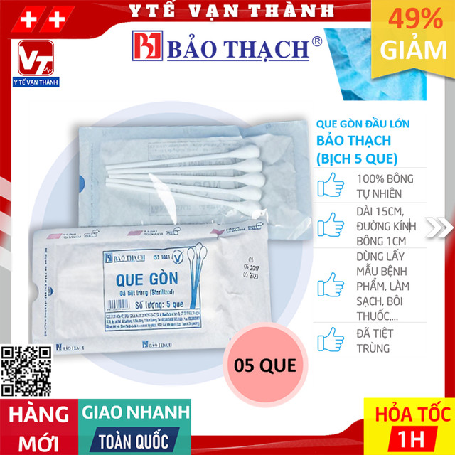 ✅ que gòn đầu lớn bảo thạch -vt0158 - y tế vạn thành
