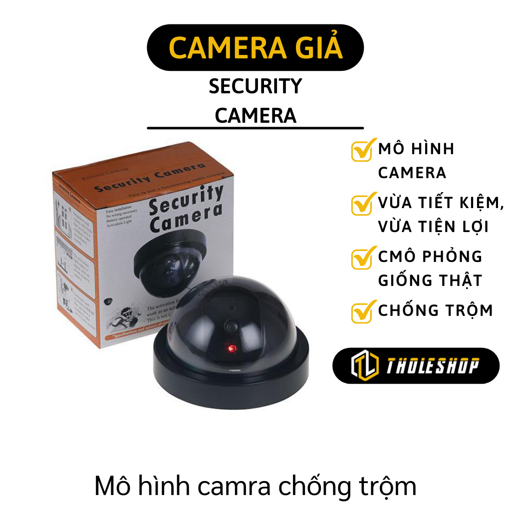 Camera mô hình chống trộm - Camera giả chống trộm có đèn báo như thật - Camera giám sát an hình có đèn led cảnh báo