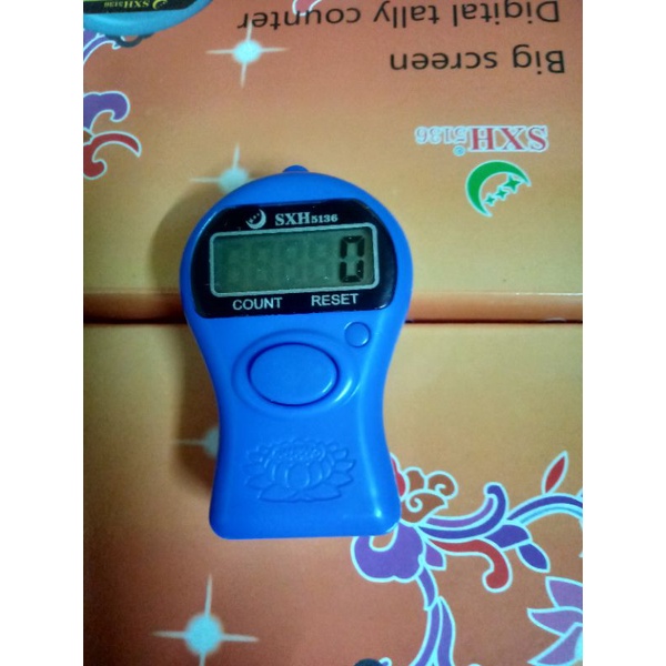 Máy đếm số niệm phật gắn 1 pin 3a, có dây đeo mã số 1032 cực đẹp - máy đếm số, bấm số niệm phật