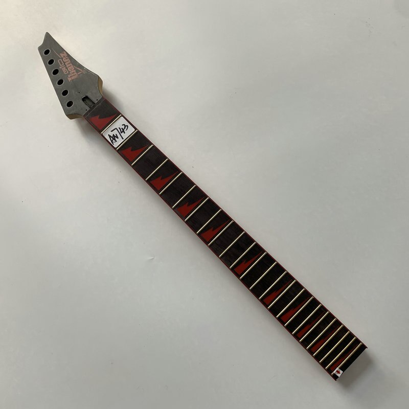 AN743 Original And Genuine Ibanez GIO Series Unfinished Electric Guitar Neck Red Shark Inlay Maple With Rosewood 24 Frets Damage