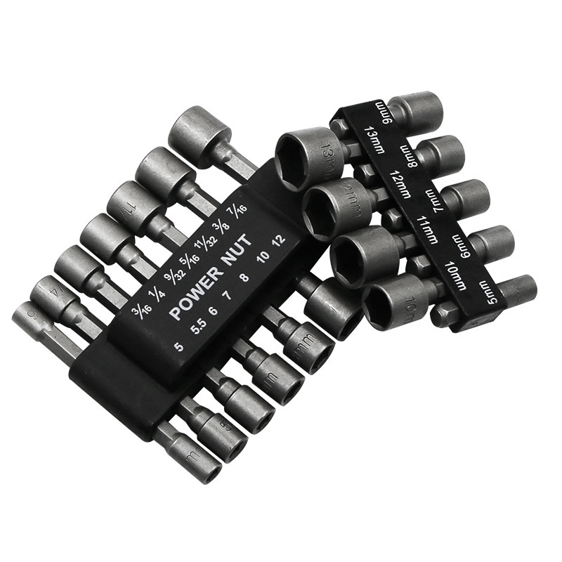 BỘ 14 KHẨU VẶN ỐC CHUÔI LỤC HỆ INCH VÀ HỆ MÉT 5-12MM