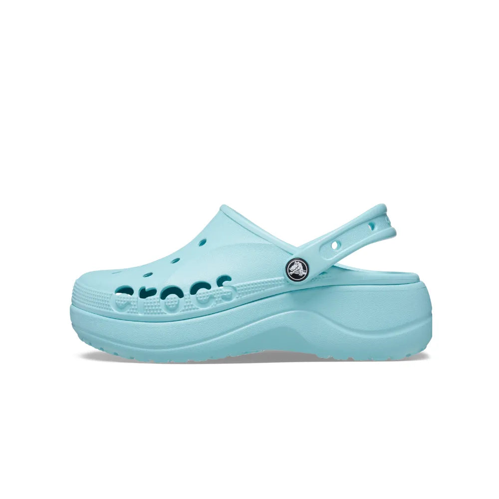 Giày Clog Nữ Crocs Baya Platform - Pure Water - 208186-4SS