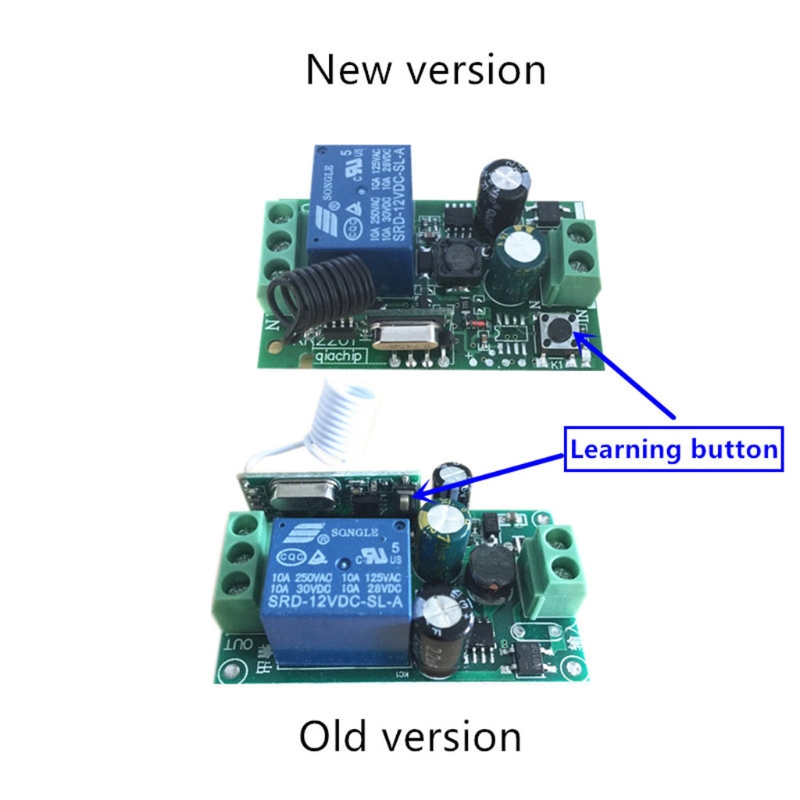 【TopazTrove】AC 220V 1CH RF 433MHz Wireless Remote Control Switch Module ...