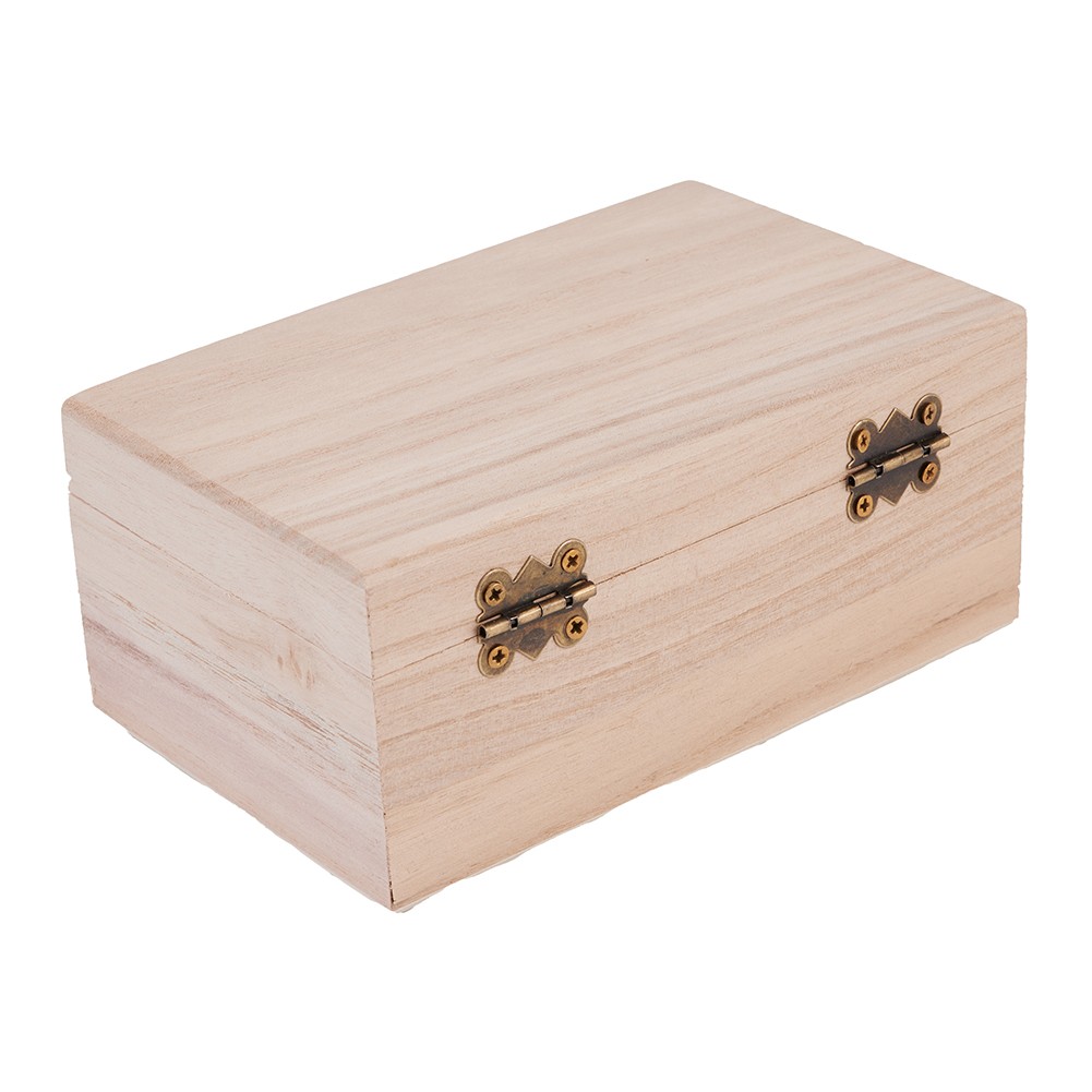 Wooden Boxes Plain Wood Storage Box Case for Jewellery Boxes Craft Gift