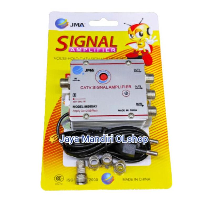 Termurah Booster Catv Splitter 3 Way Catv Signal Amplifier 3