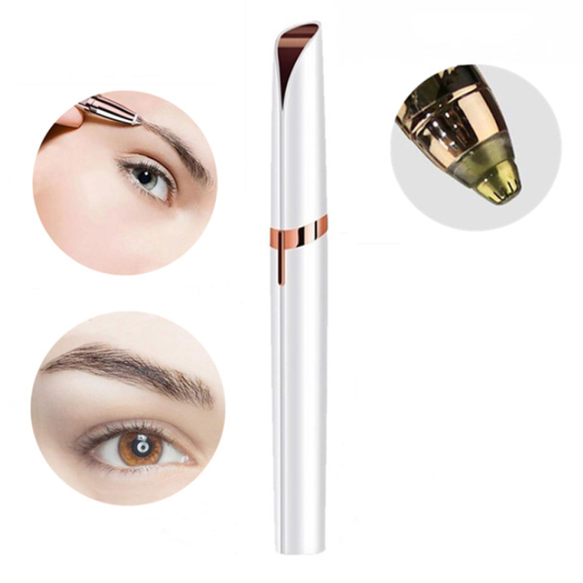 SMART BUYS Painless Eyebrow Trimmer Shaver Epilator (No Battery