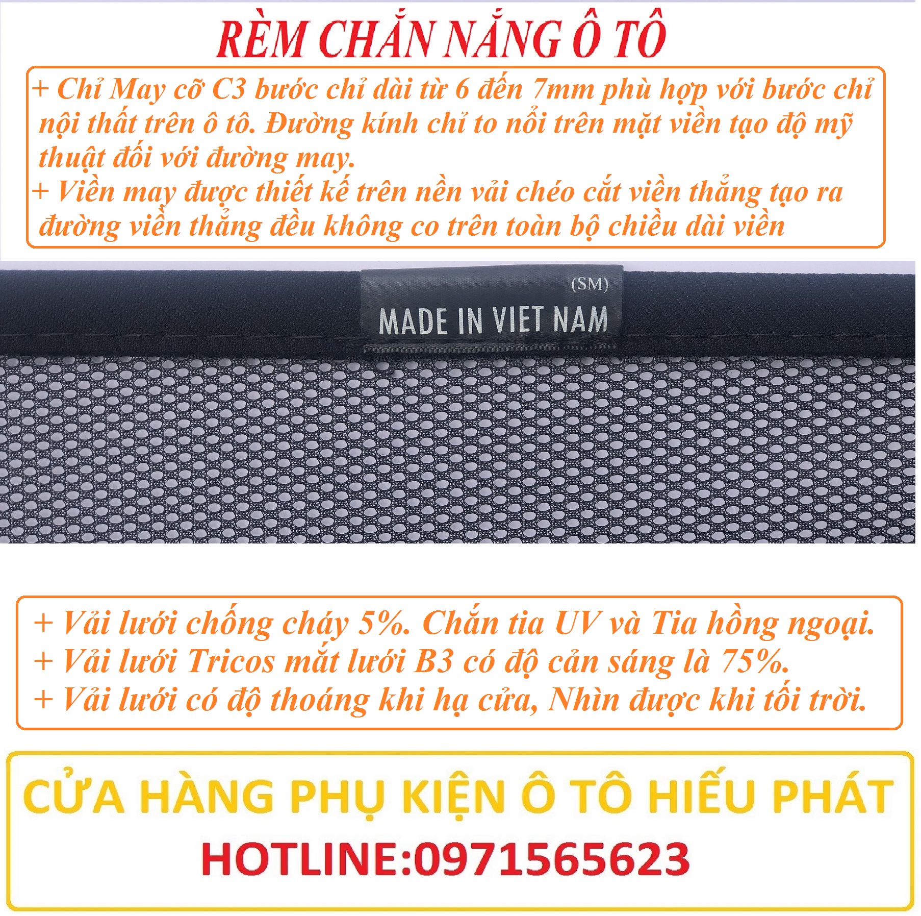 Rem che nắng ô tô  MAZDA3 2020-2022