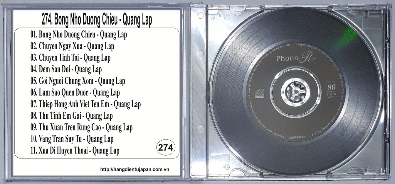 BỘ 5 CD NHẠC CA SĨ QUANG LẬP