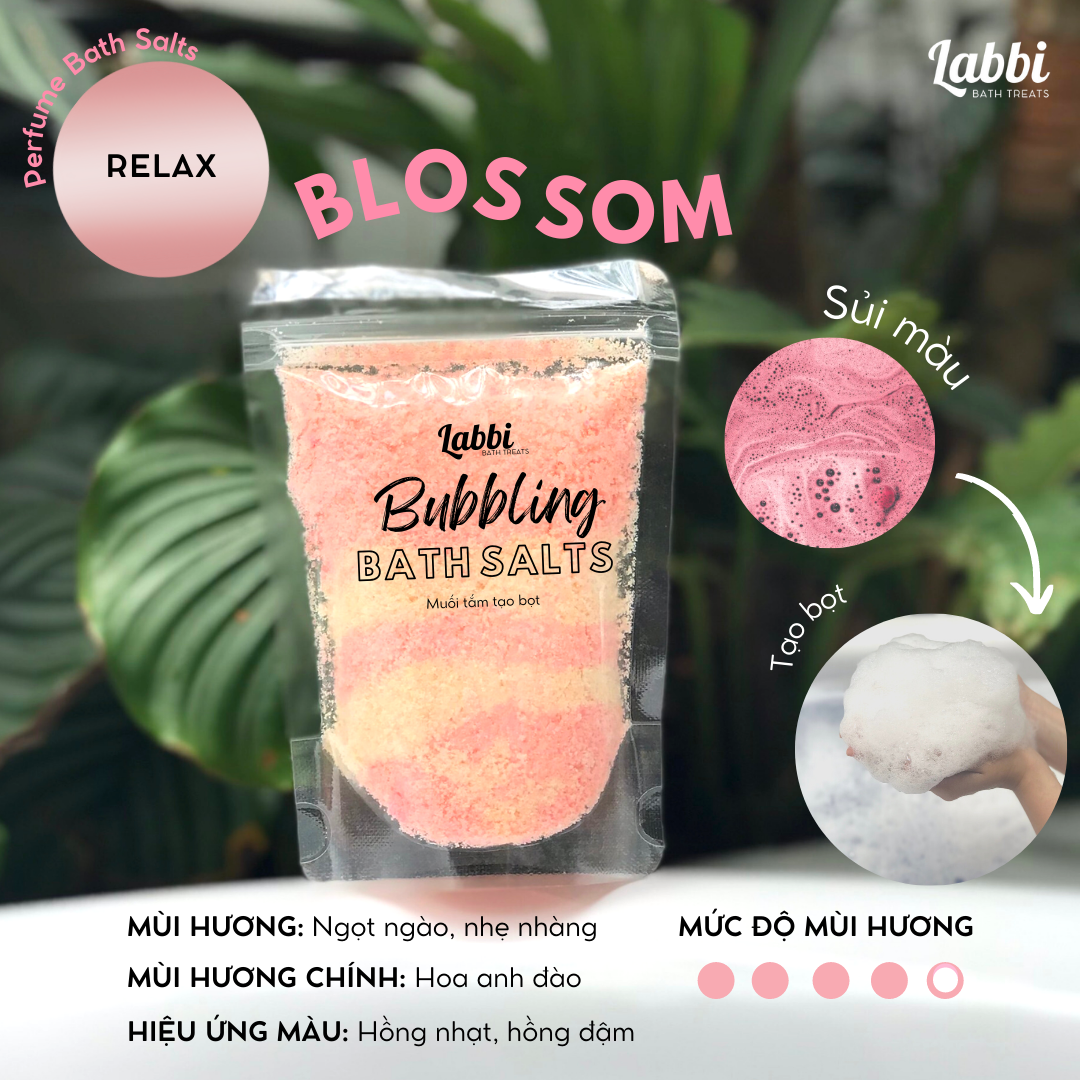 Blossom tạo bọt bồn tắm / muối tắm tạo bọt / bubble salts