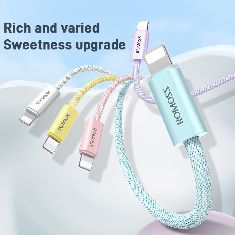 ROMOSS CB1234 12W (2.4A Max) Charging Cable 2M Fast Cord 480mbps Date Cables