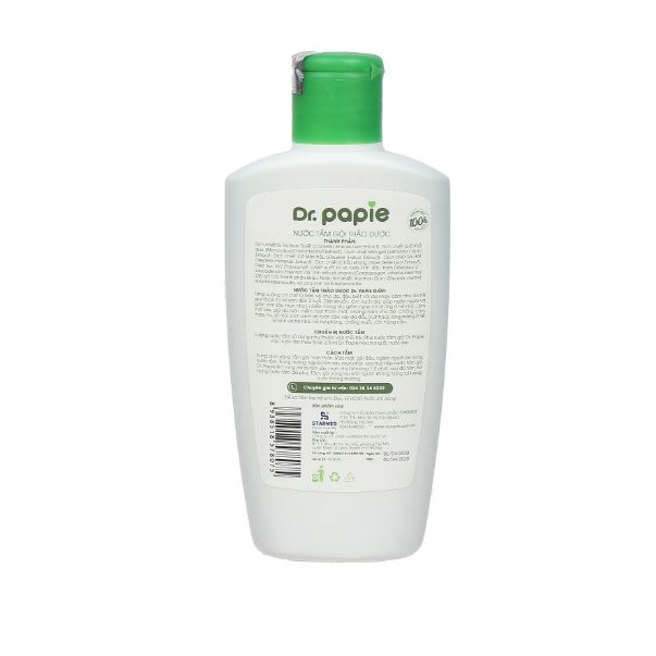 Nước Tắm Gội Thảo Dược DR PAPIE 230ml