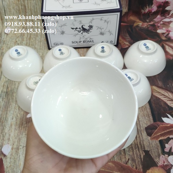 chén sứ lys trắng Minh Long - chén sứ lys trắng sứ Minh Long