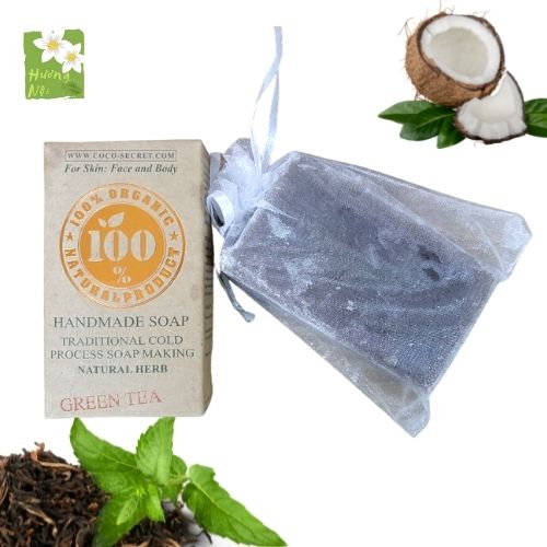 HCMXà bông dừa - trà xanh Coco Secret giảm mụn dưỡng da 100g thumbnail