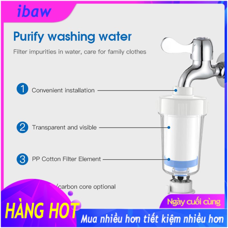 Prefilter Washing Machine Filter,Faucet Washing Machine Shower Scale Water Filter Water Purifier,Shower Filter Replacement