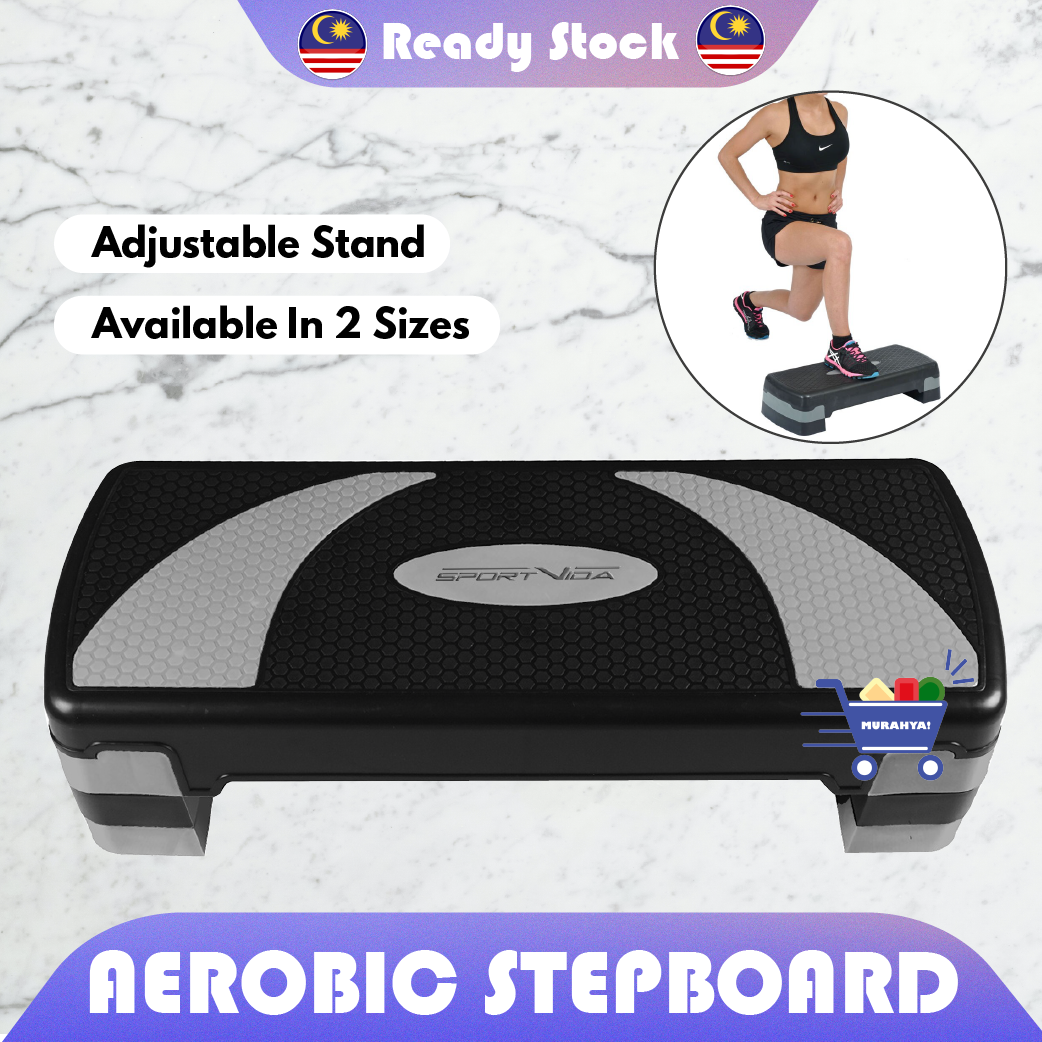 Pink Xn8 Adjustable Stepper Step Block Cardiovascular Fitness Aerobic Exercise Gym Yoga 