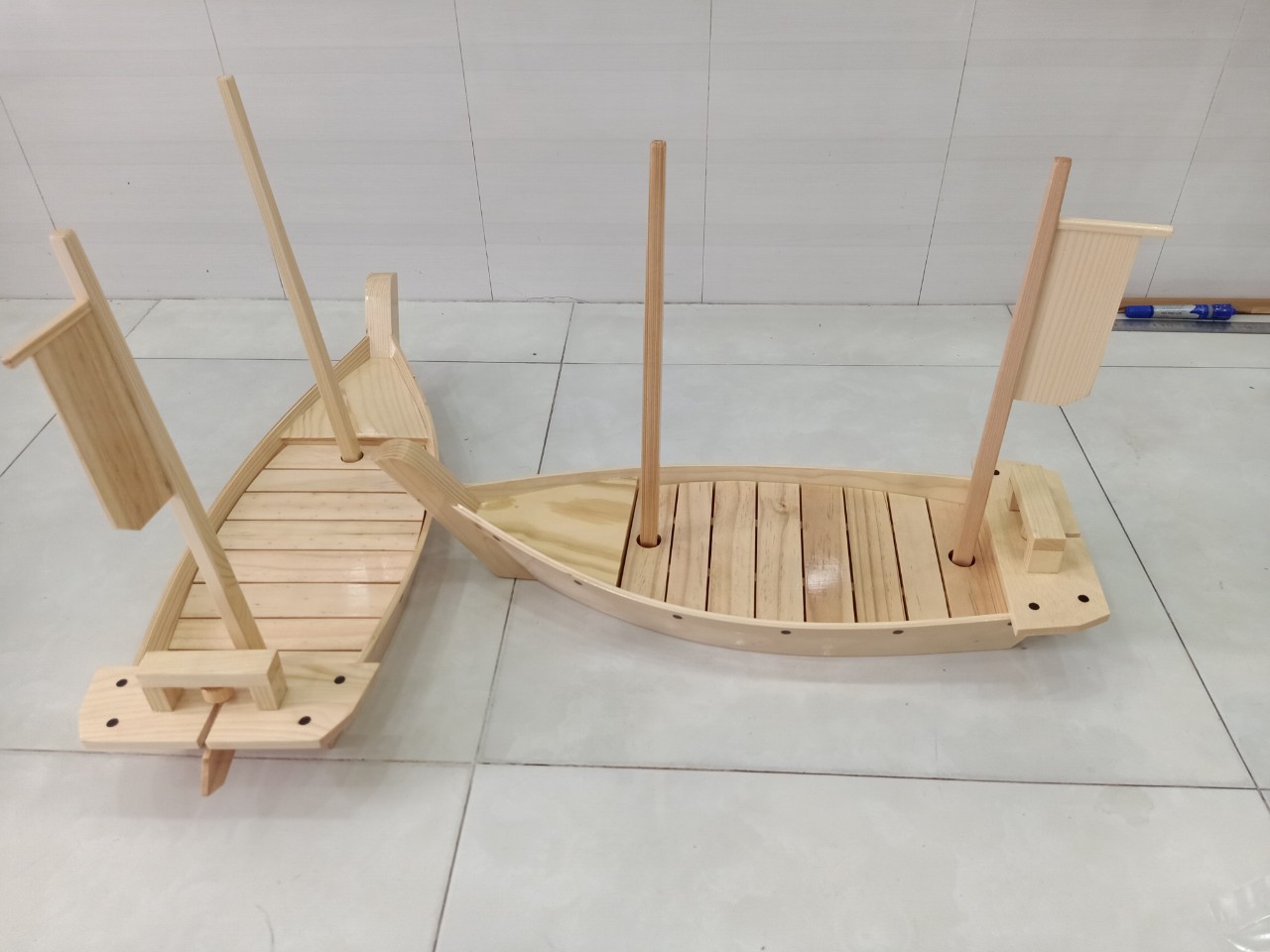 Thuyền Gỗ Sushi deco trang trí món ăn