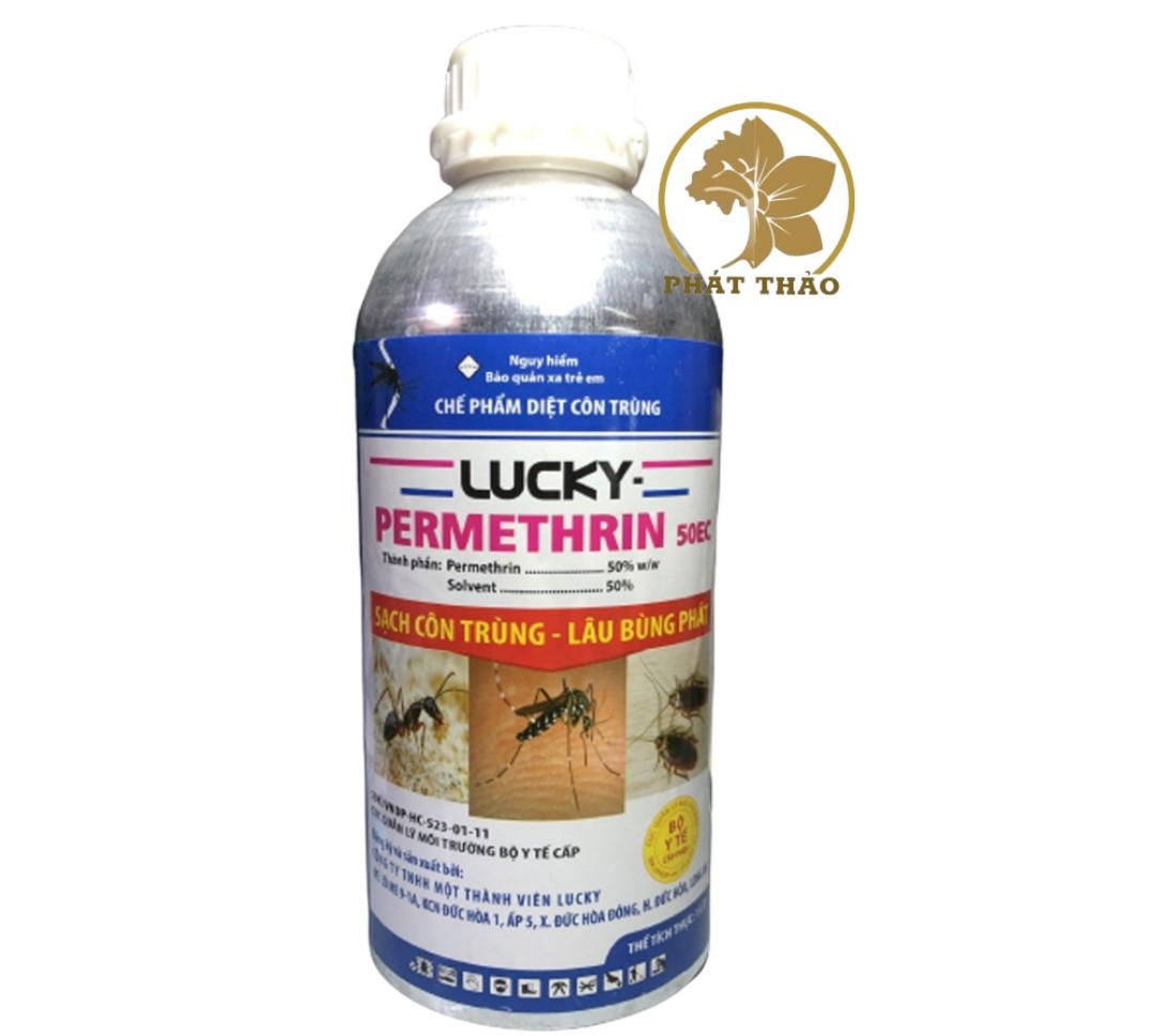 CHẾ PHẨM DIỆT CÔN TRÙNG LUCKY-PERMETHRIN 50EC Chai 100ml