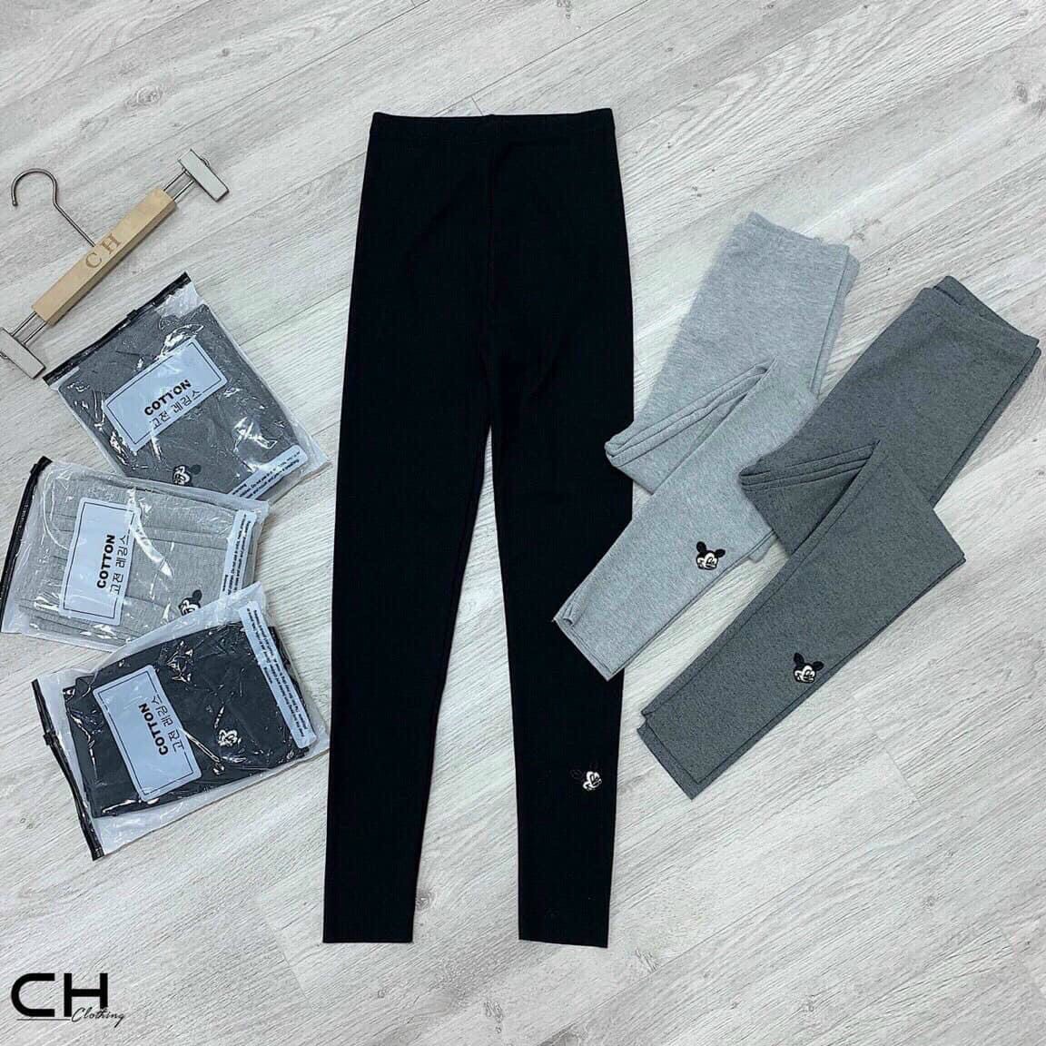QUẦN LEGGING LEN TĂM MICKY (SIÊU CO DÃN)
