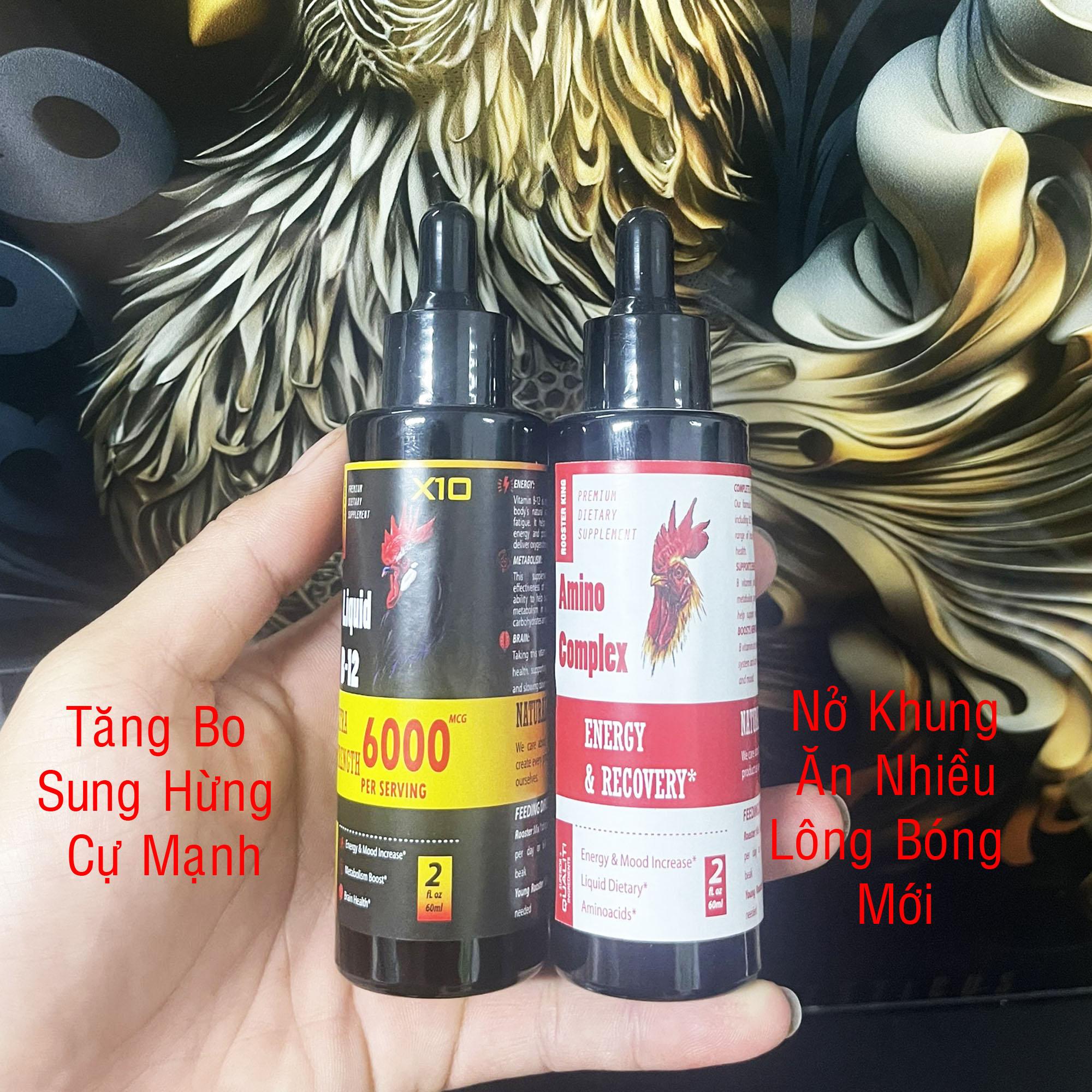 Combo Nuôi Gà Chế Độ Đá Cao Cấp  Liquid B12 6000 + Amino Complex
