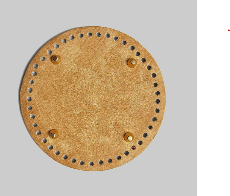 Round Leather Bag Base 14cm, 15cm Handmade Bag Base