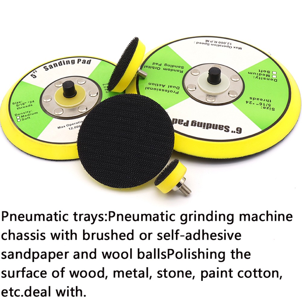【specialthing】 For Air Sander Backing Pad Grinder Sanding Disc Backing Pads Hook Loop M6 5/16 【Ready Stock】