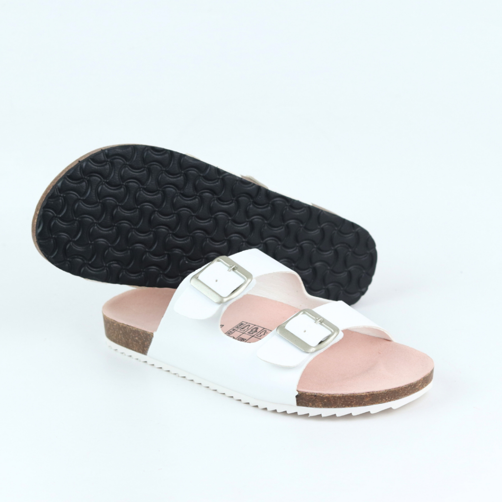Dép đế trấu nam nữ birken quai ngang 2 khóa đế eva da tổng hợp hishoo s093