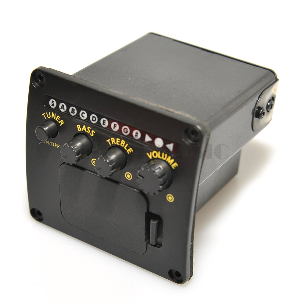 Guitar Pickups Preamp EQ Tuner Piezo Pickup Equalizer System Equalizer EQ With Tuner For Acoustic Guitar Pickup Guitar Bass Accessories