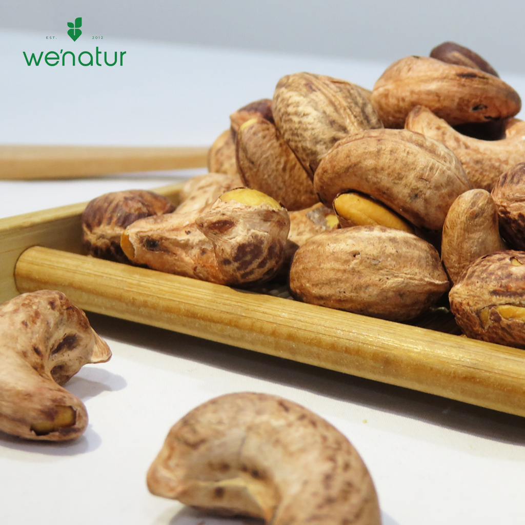 [Dinh Dưỡng Cao] Hạt Điều Lụa Rang Muối Nguyên Vỏ we'natur 250g