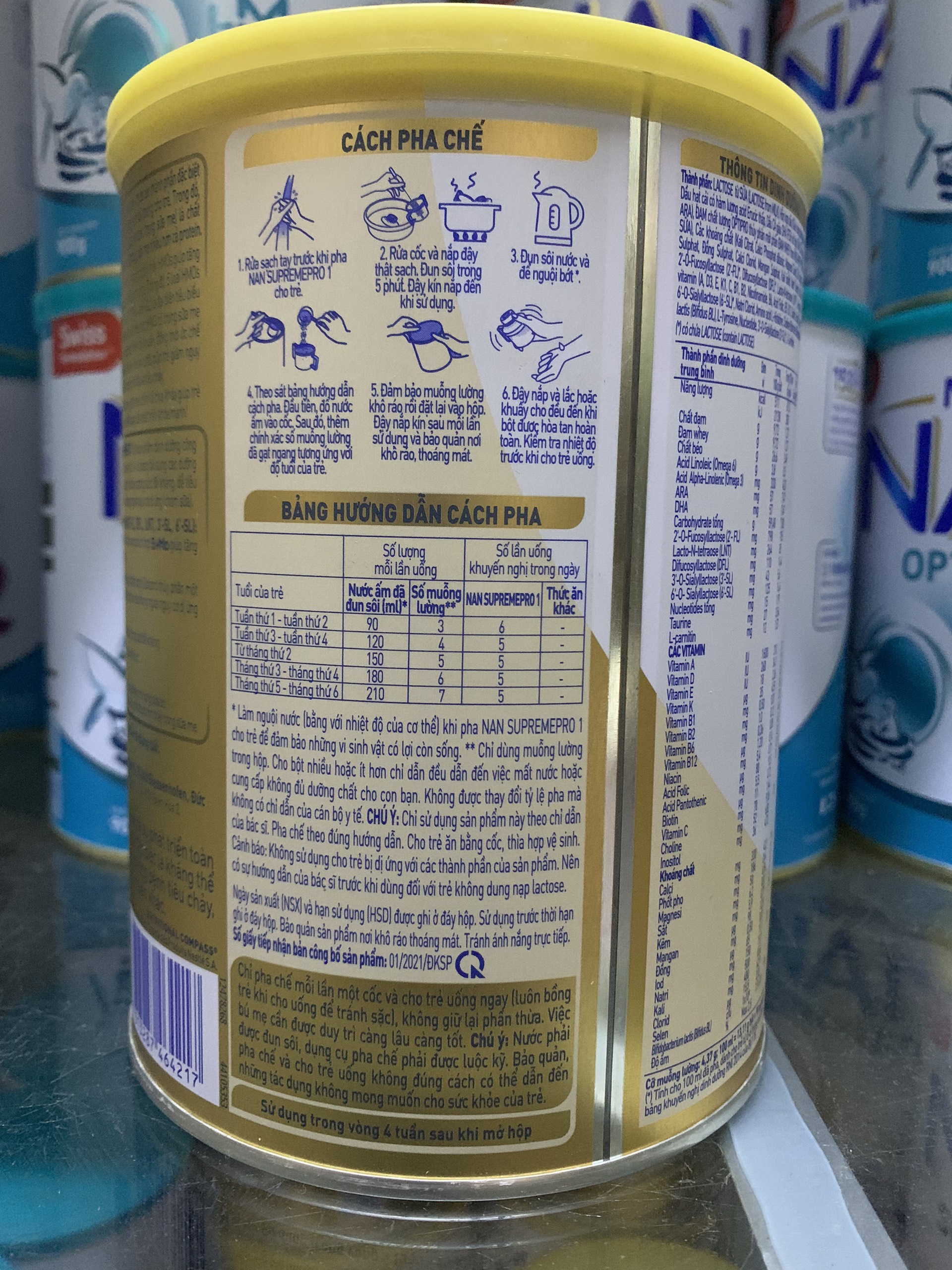 (MẪU MỚI) Sữa Nan Supreme HMO số 1 800g (0 - 12 tháng)